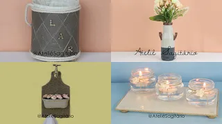Ideia com material reciclado