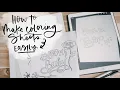 How To Make Your Own Coloring Sheets 2 Easy Tutorials