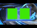 Green Screen Graphics Two Window Template for News 1080P