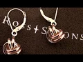 14kt Tri-Colored Gold Love Knot Drop Earrings ROSS SIMONS