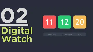 JavaScript Digital Clock Full Project Javascript Bangla Project
