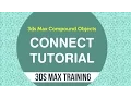 3ds max Connect Compound Object tutorial in Telugu