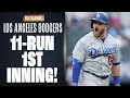 Dodgers put up 11 RUNS in 1st inning LA GOES OFF to start out NLCS Game 3 Postseason Record