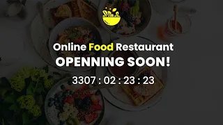 How to make a Countdown timer for an opening soon restaurant website HTML SCSS Java Script