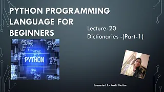 Lecture-20 Dictionary-part1 By Rakhi Mathur