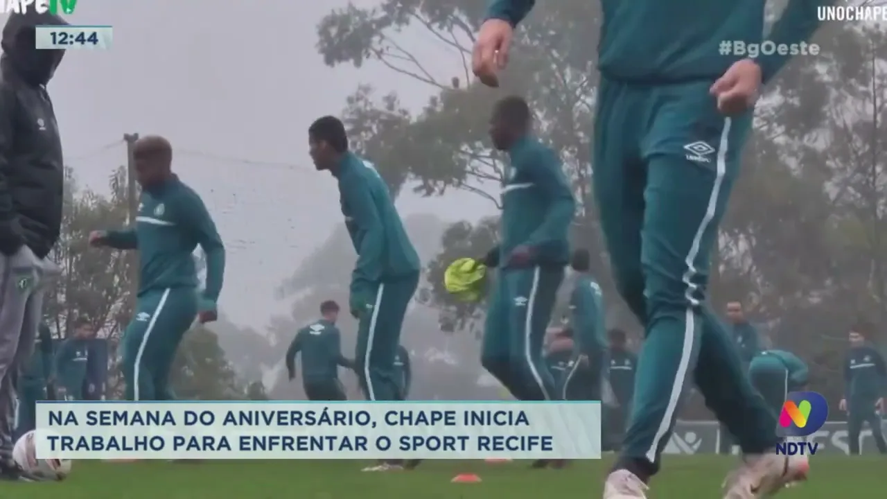 Chapecoense inicia os trabalhos para enfrentar o Sport Recife