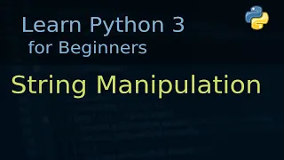 Python Tutorial Part-08 String Manipulation