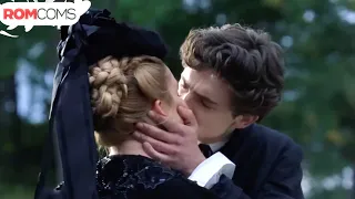 laurie u0026 amy s romantic kiss scene little women 2019 romcoms