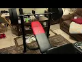 WEIDER PRO WEIGHT BENCH PRESS SET