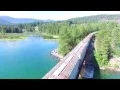 Lake Pend Oreille Bridge Jumping 4k Inspire 1
