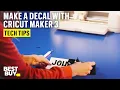 Making a Decal with the Cricut Maker 3 Smart Cutting Machine - Tech Tips from Best Buy