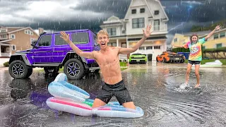 Download We Survived a MAJOR STORM!! *My Lamborghini Flooded* MP3