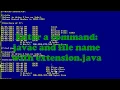 How to run java program in command prompt in window 10