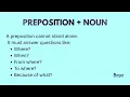 Prepositions Noun of PLACE AND TIME English Grammar Lesson