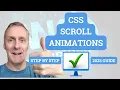 CSS Scroll Animations Step by Step 2025 Guide