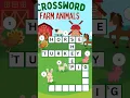 crossword farm animals