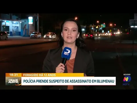 Polícia prende suspeito de assassinato em Blumenau após 12 anos foragido