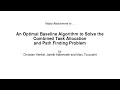 An Optimal Algorithm to Solve the Combined Task Allocation and Path Finding Problem