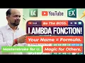 Master the LAMBDA Function in Excel Create Custom Formulas Like a Pro Practice File Given