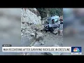 Man recovering after surviving rockslide in Crestline