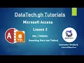 SQL lesson 2 - Inserting records into tables