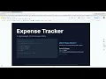 CS50 Final Project - Expense Tracker