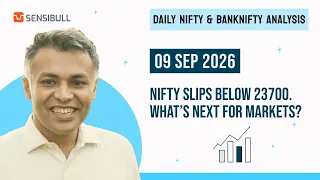 NIFTY & BANK NIFTY Analysis for Tomorrow | Stock Market Outlook | 09 September 2026, Wednesday