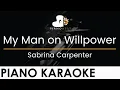 Download Lagu Sabrina Carpenter - My Man on Willpower - Piano Karaoke Instrumental Cover with Lyrics