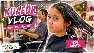 Kuaför Vlog, Gitti Eflin’in Saçları🫣 Tuana’nın Saçları peki KESİM mi? BOYA mı ?