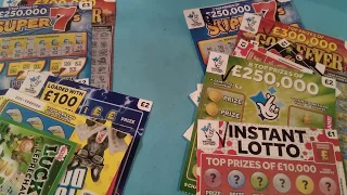 Wow What Scratchcard game Instant 100 250 000 Super 7 Lotto Goldfever