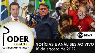 Bolsonaro reage a manifestante; Lula em Minas; delegado da PF fala da segurança dos presidenciáveis