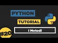 Python Tutorial ITA I Metodi