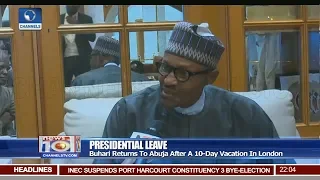 buhari returns to abuja after a 10 day vacation in london 18 08 18 pt 1 news 10 