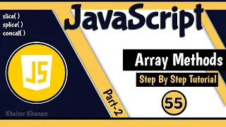 Array Methods - Part2 JavaScript Tutorial for Beginners
