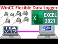 How WinCC Flexible 2008 SP5 Logging data Microsoft Excel