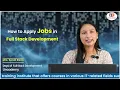 How to Apply Jobs in Full Stack Development full stack developer course in delhi Uncodemy