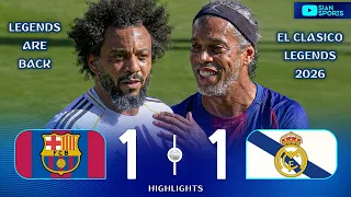 MESMO APOSENTADOS, RONALDINHO E MARCELO VOLTAM A SE ENFRENTAR APÓS 19 ANOS NO EL CLÁSICO DAS LENDAS!