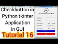 Checkbutton in Python tkinter Tutorial 16