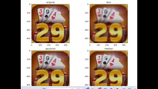 Image filtering in openCV