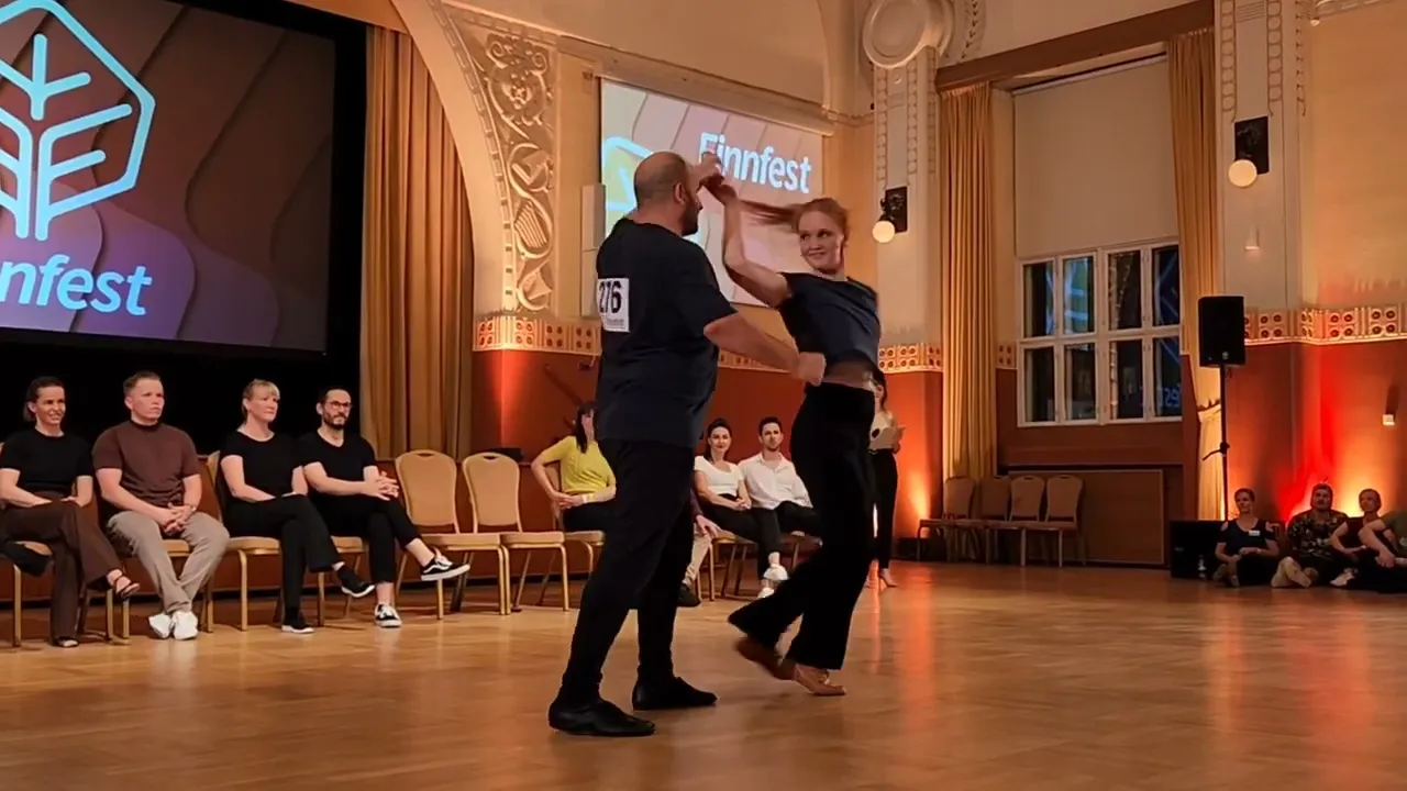 "Eastside" Noah Antebi & Outi Salonen - 3rd place Open Strictly Finals - Finnfest 2023