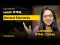 Nested HTML Elements in Hindi HTML Tutorial for Beginners