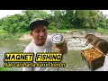 Magnet fishing Dan pancing jaring/santai family #gengdunia 