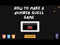 How to Make a Number Guessing Game with HTML CSS JavaScript JavaScript Tutorial