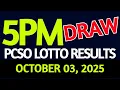 Download Lagu 5pm Lotto Result Today October 03, 2025 Swertres Ez2 PCSO