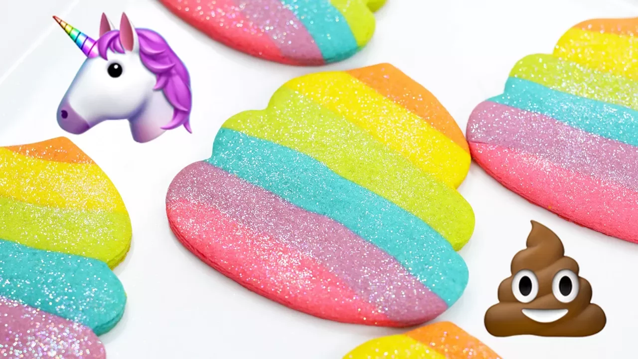 UNICORN RAINBOW POOP COOKIES - NERDY NUMMIES