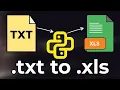 Convert TXT to Excel Using Python Easy Automation Tutorial