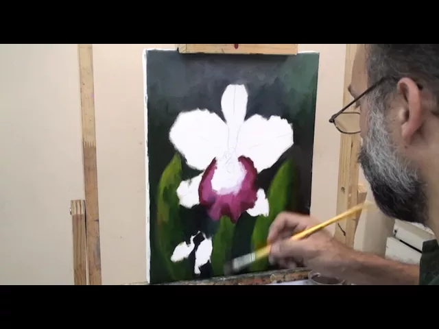 COMO PINTAR UMA ORQUÍDEA ESCUDEIRO