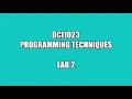 DCI1023 - Lab 2