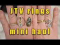 JTV mini jewelry haul unboxing jewelry television rings