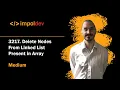 Delete Nodes From Linked List Present in Array LeetCode 3217 - Python